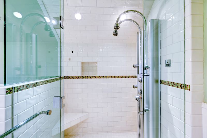 Stylish Shower with Glass Door